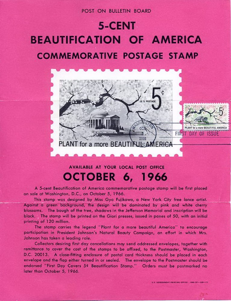 Beautification of America Stamp Poster