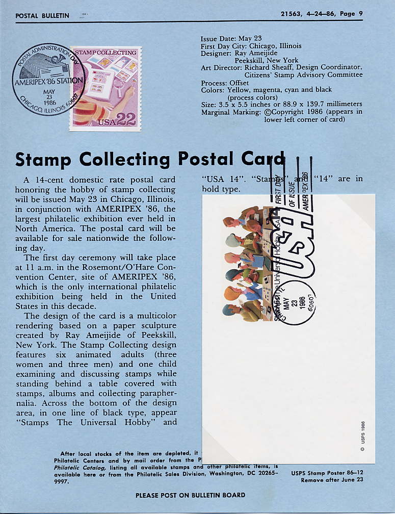 Stamp Collecting Post Card Stationery Page